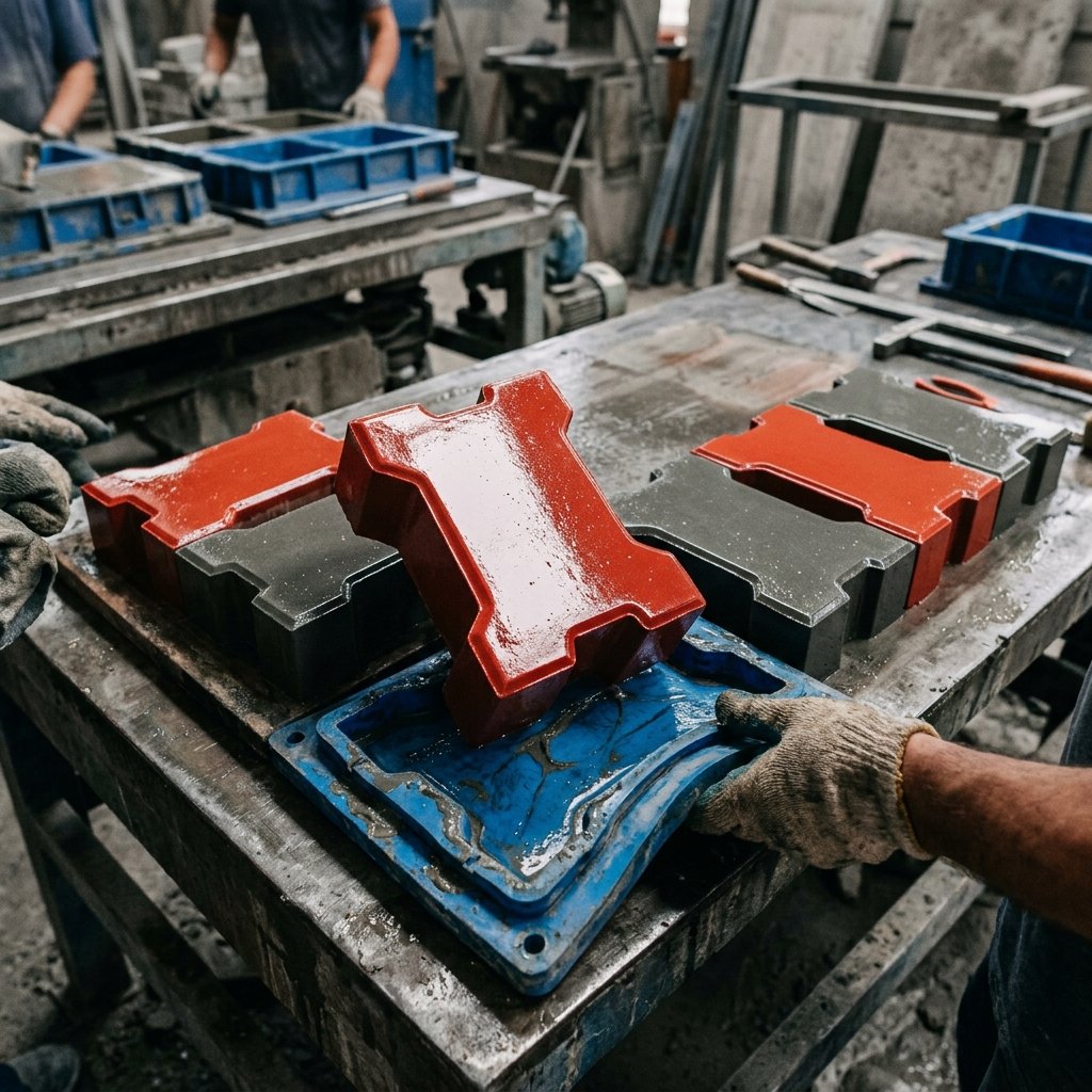 chemical is used in paver block for glossy finish